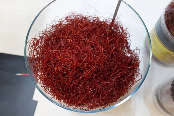 Red Chili in Wire: new Type of Food inside Glass Bowl.