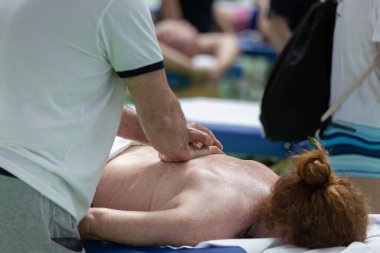 Sporcu Sırtı Masajı Spor ve Spor Aktivitesi