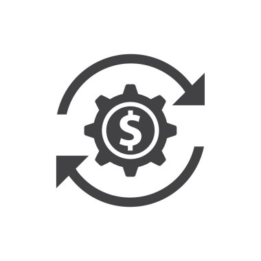 Para transferi dişli ok simgesi