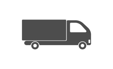 Kamyon doldurulmuş simge vektörü