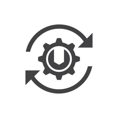 Simge ok dişli arkaplanını güncelle