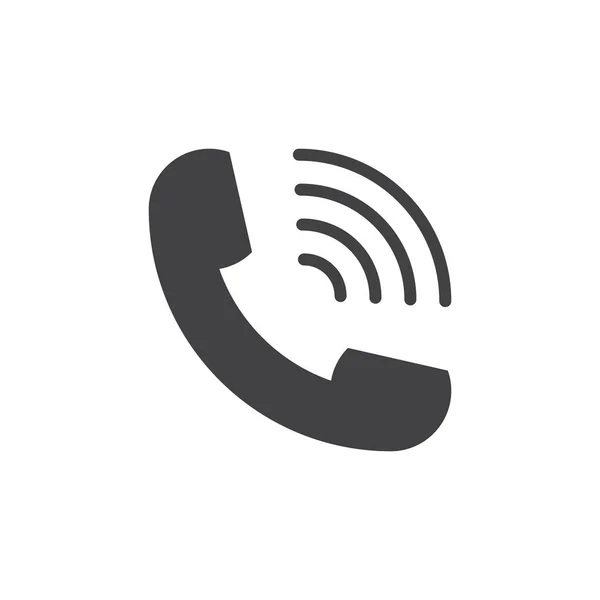 Phone Call Telephone Icon Sound Waves — ストックベクタ