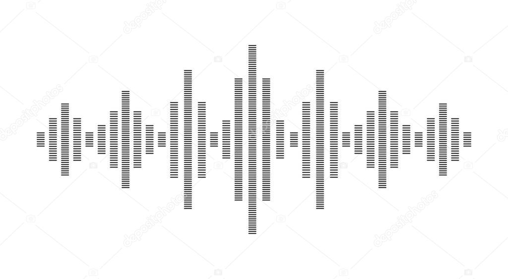 Sound waves abstract background