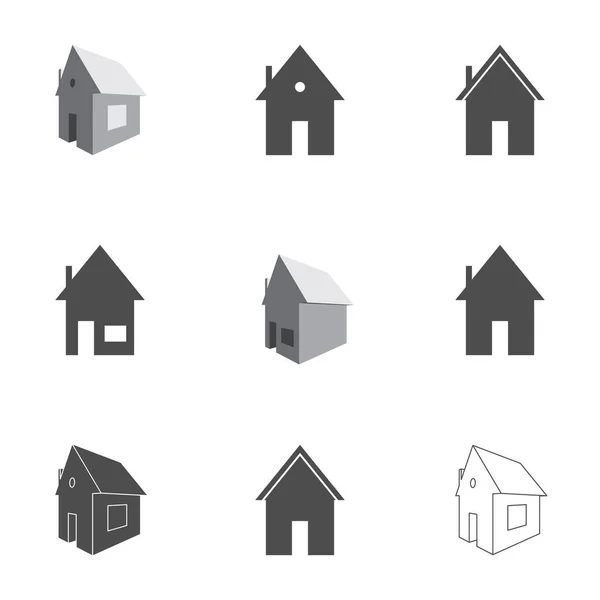 House Home Icons — Stock Vector