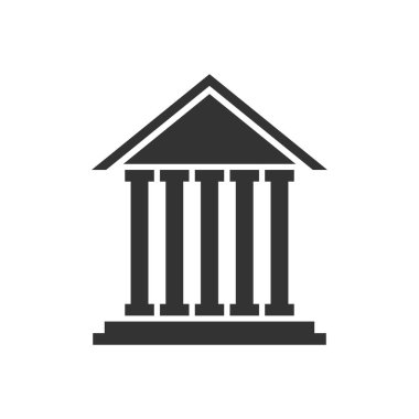 Banka simgesi finansal kurum vektörü