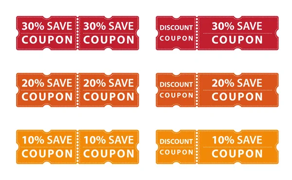 Coupon Discount Offer Upto — Stock Vector