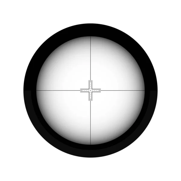 Zielfernrohr Zielscheiben Schießen — Stockvektor