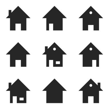 Ev adresi simgesi kümesi