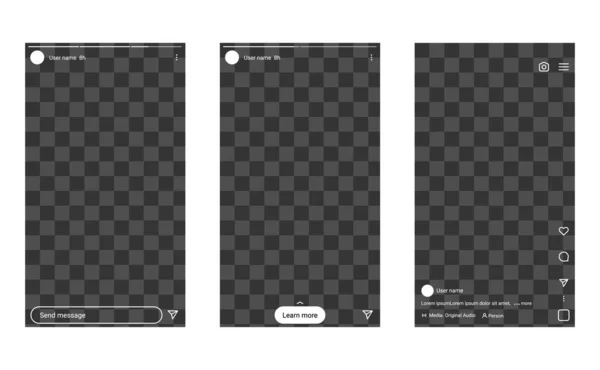 Instagram hikayesi boş ekran ui
