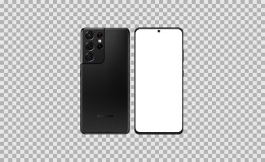 Samsung Galaksisi s21 Saydam arkaplan üzerinde ultra modelleme