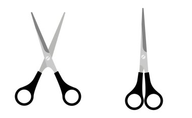 Makas ve kapalı makas aç