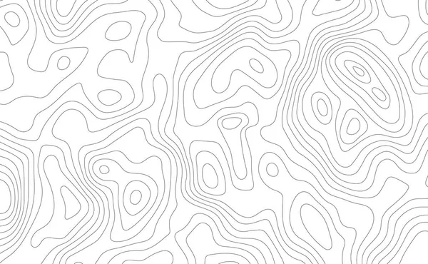 Lines Curve Topographic Top View Map Background — стоковый вектор