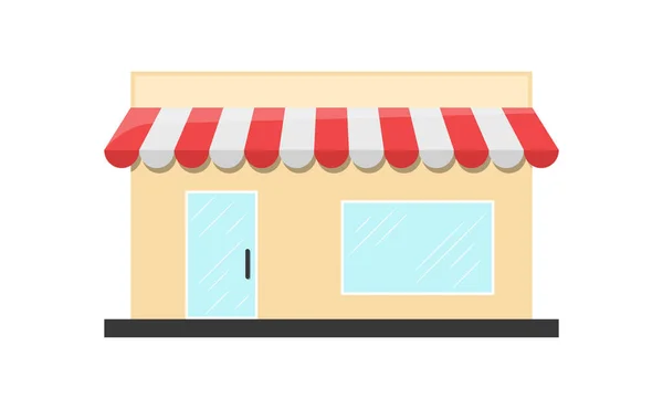 Store Shopping Mall Flat Icon — Vettoriale Stock