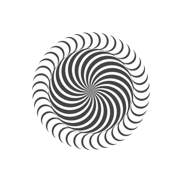 Circular Rotation Motion Illusion Circle — Vetor de Stock