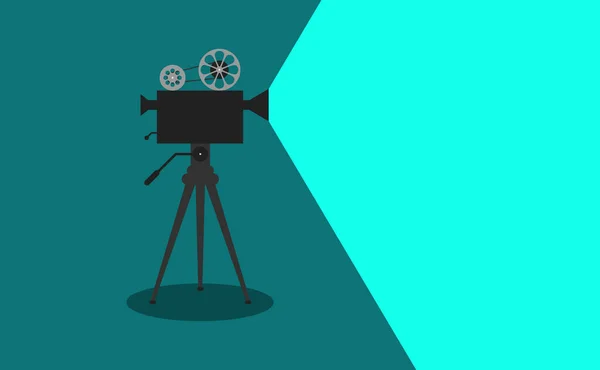 Film Film Projektor Naviják Plakát — Stockový vektor