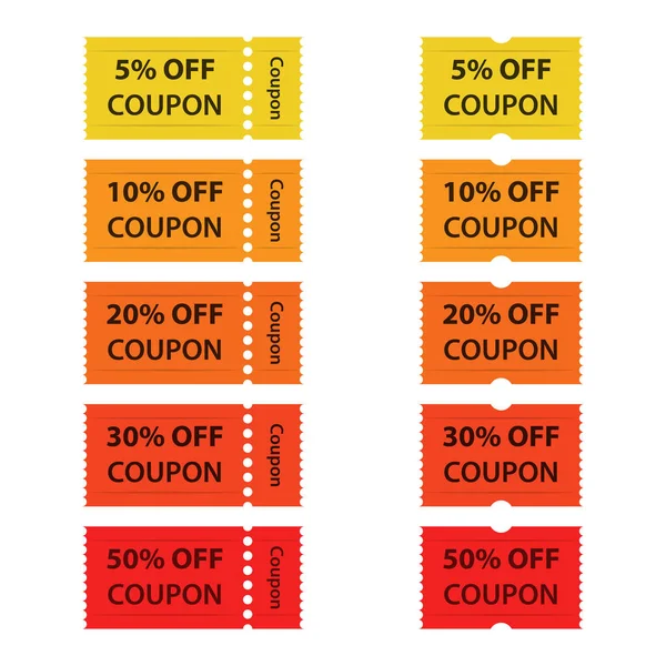 Sale Discount Coupons — Stockvektor