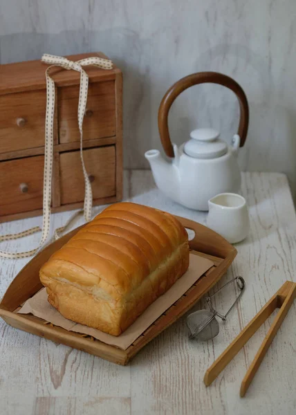 Roti Sisir Homemade Sweet Soft Pull Bread Roti Sisir Traditional — Stock Photo, Image