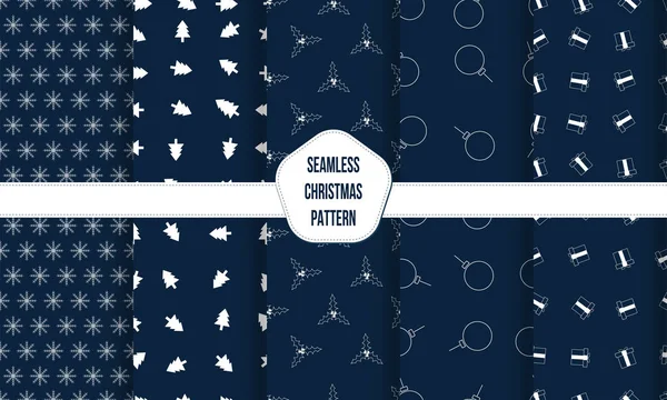 Kusursuz Noel şablonu. Vektör desen arkaplanı.