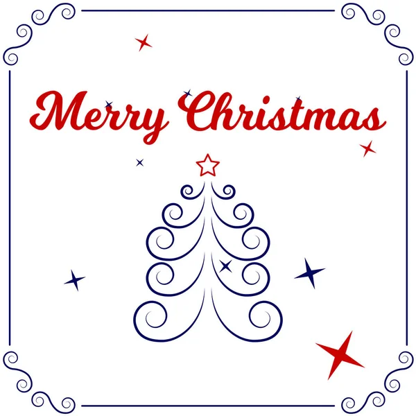 Noel kartı. Vektör noel minimalist imajı