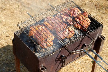 Izgarada ızgara için et turşusu