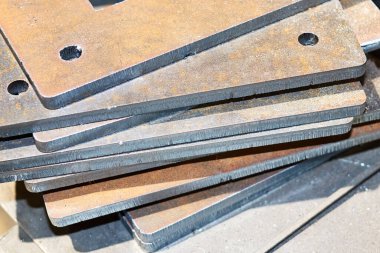 close-up photo of metal products in workshop