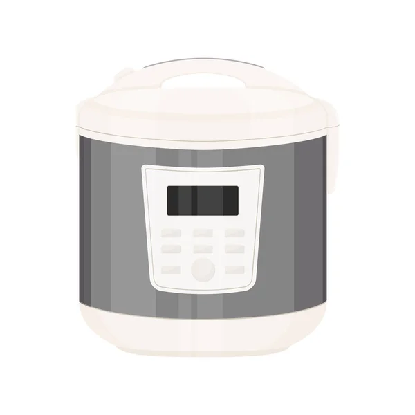 Elettrodomestico Multicooker Isolato Sfondo Bianco Fornello Pressione Cucinare Cibo Sotto — Foto Stock