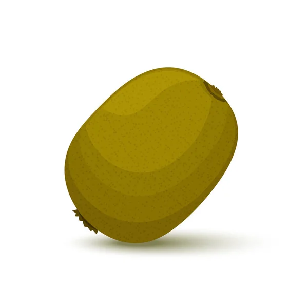 Kiwi Whole Fruit Vector Illustration Cartoon Flat Icon Isolated White — Stockfoto