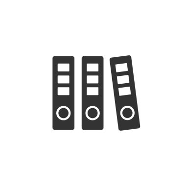 Dizin Belgeleri kağıdı, vektör işareti beyaz arkaplanda izole edildi