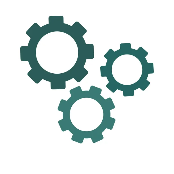 Gears Icon Cogs Rotation Icon Isolated White Background — Φωτογραφία Αρχείου