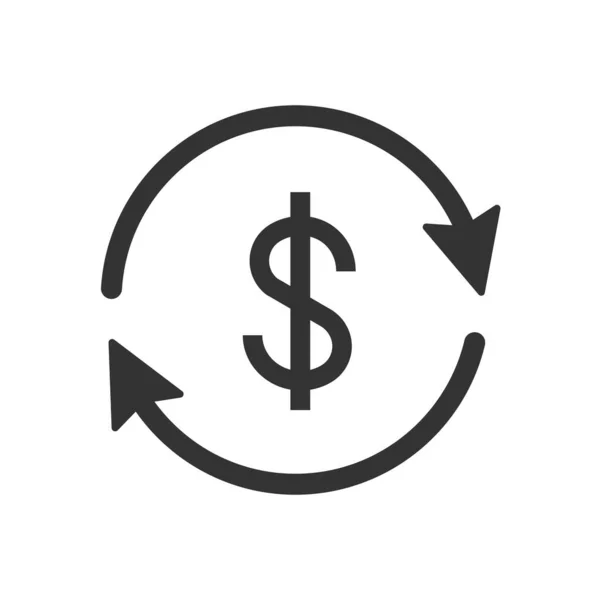 Dollar Exchange Icon Currency Exchange Icon Money Transfer Sign — Foto Stock