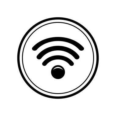 Wi-fi sign flat design vector icon isolated on white background