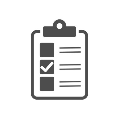 Clipboard with check mark vector icon. Voting SheetIcon icon