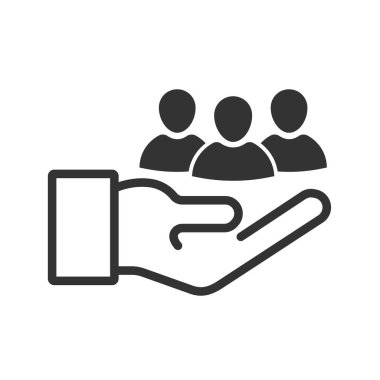 Customer servise icon isolated on white background. Vector illustration.