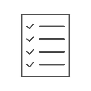 Pano veya denetim listesi simgesi