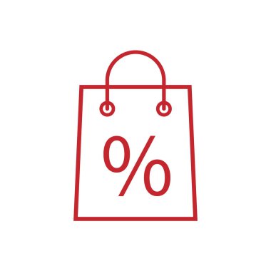 Shopping bag with the sale, discount