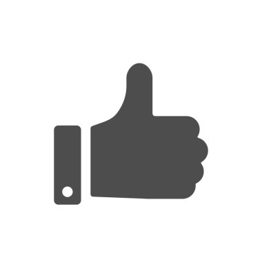 Like Hand Icon. Vector isolated image isolated on white background