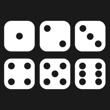 dice setdice set Vector icon simple design flat style