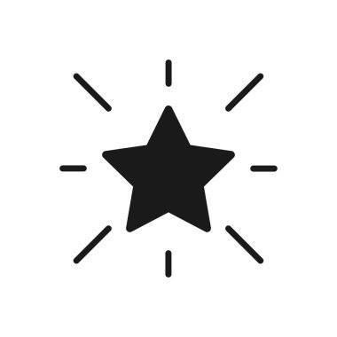 Star line outline icon. Best choice, favorite sign, rating symbol. Trendy isolated flat style. Vector simple linear design. Illustration.
