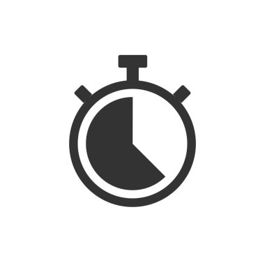 Chronometer linear icon isolated on white background.