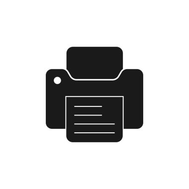 Printer Vector Icon isolated on white background.