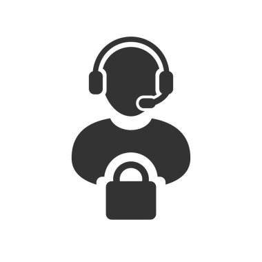 Service Icon vector Maple Operator isolated on white background.