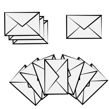 Email Icon. Envelope or Message Illustration Vector