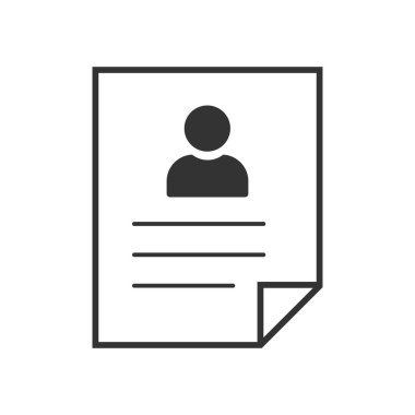 Patient card simple icon on white background. Vector