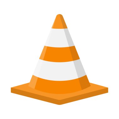 Trafik konisinin vektör illüstrasyonu