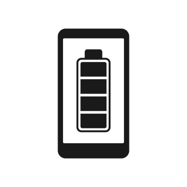 Cell Mobile Phone Battery Charging Vector Illustration,