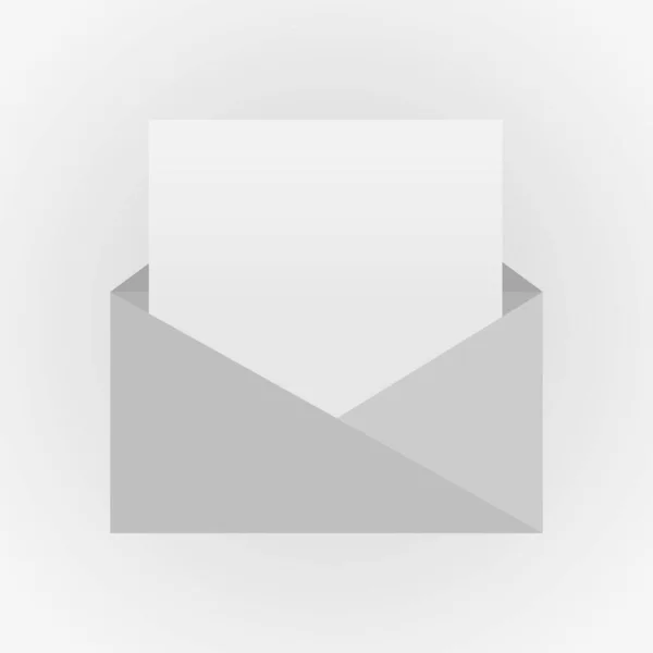 Geopende Envelop Met Brief Binnen — Stockvector