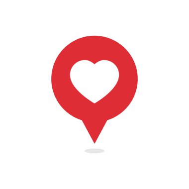 Heart icon, love dialog symbol