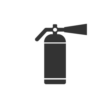 fire extinguisher icon vector abstract sign isolated on white background