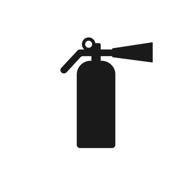 fire extinguisher icon vector abstract sign isolated on white background
