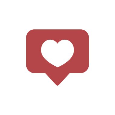 Notifications icon with shadow. Like icon vector.